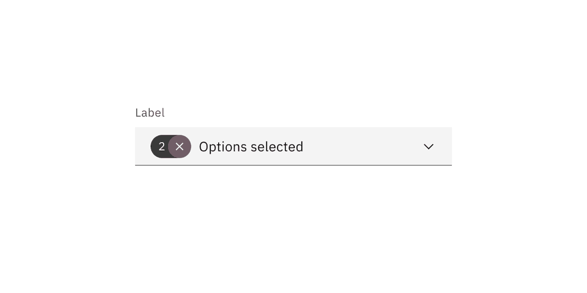 Multiselect dropdown tag clear click target.